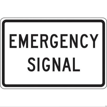 Accuform INTERSECTION SIGN EMERGENCY SIGNAL FRR723RA FRR723RA